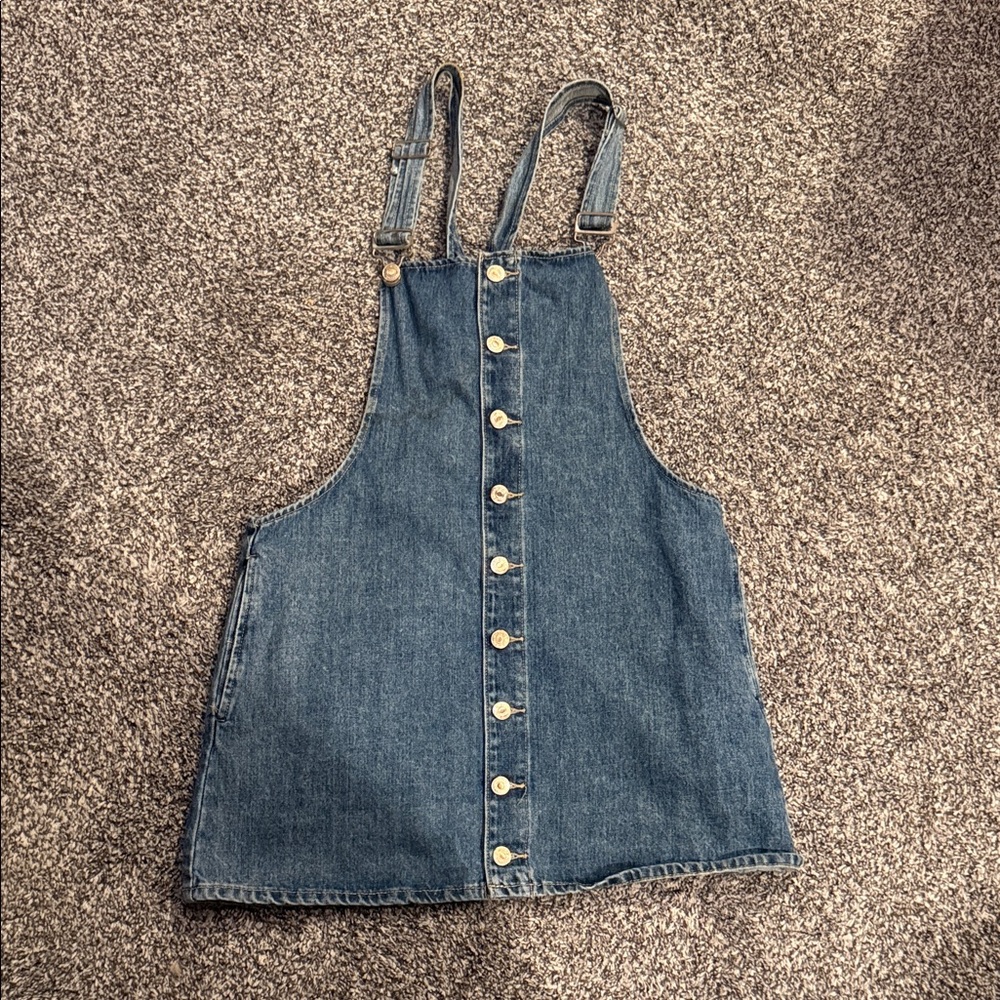 Forever 21 Denim Overall Dress - Medium